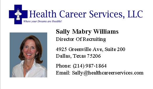 Sally Williams - Health Career Services Sally Williams - Health Career Services
